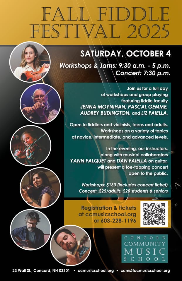 Fiddle Fall Fall Fiddle Festival Concert - Concord Community Music School, Concord ...