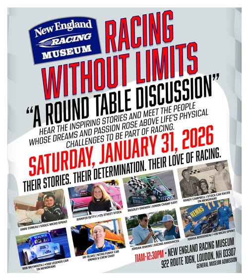 Racing Without Limits - New England Racing Museum, Loudon NH - NH Lakes ...